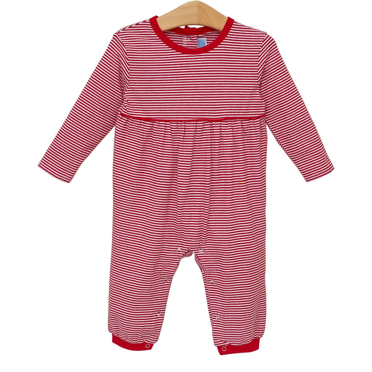 Bennett Romper- Red Stripe