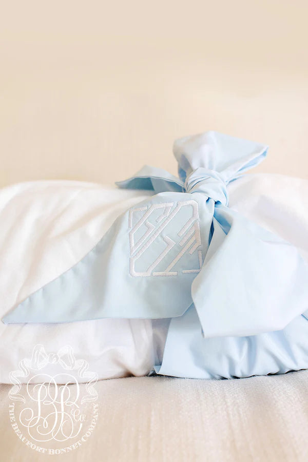 Bow Swaddle- Buckhead Blue
