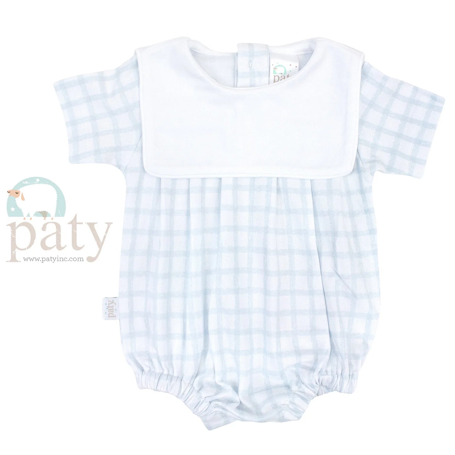 Paty Pima Bib Bubble - Blue Gingham