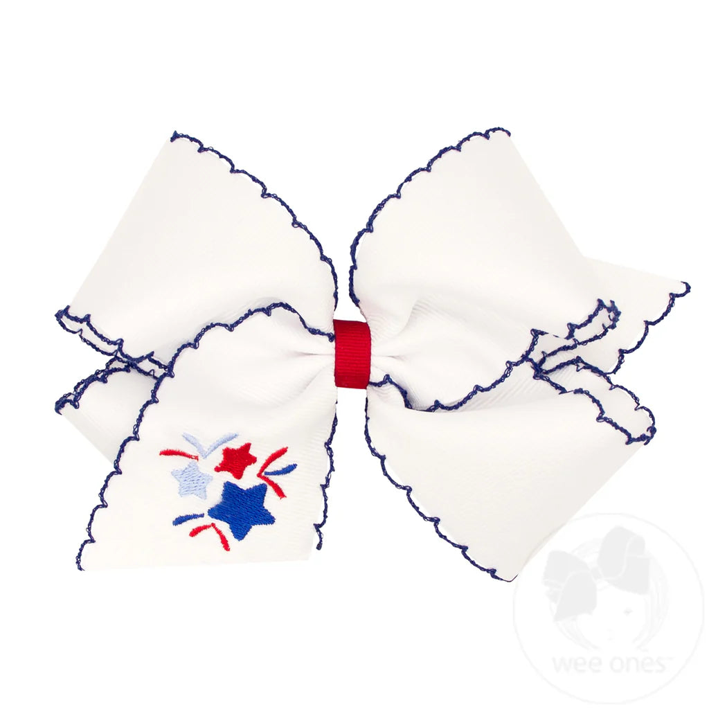 King Patriotic Firework Embroidery