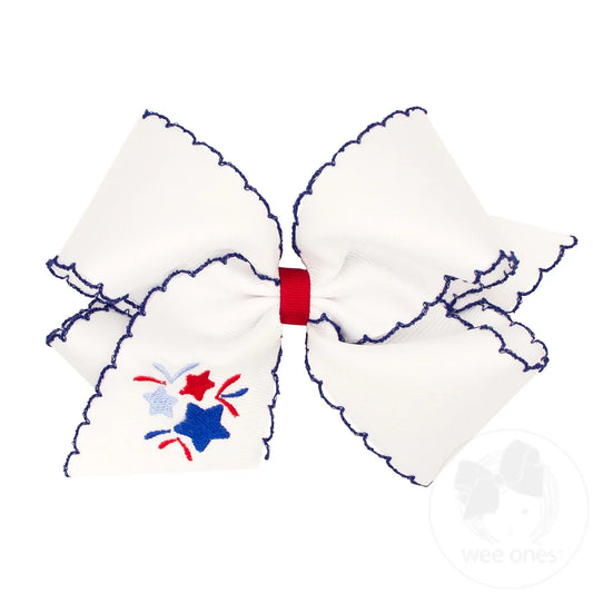 King Patriotic Firework Embroidery