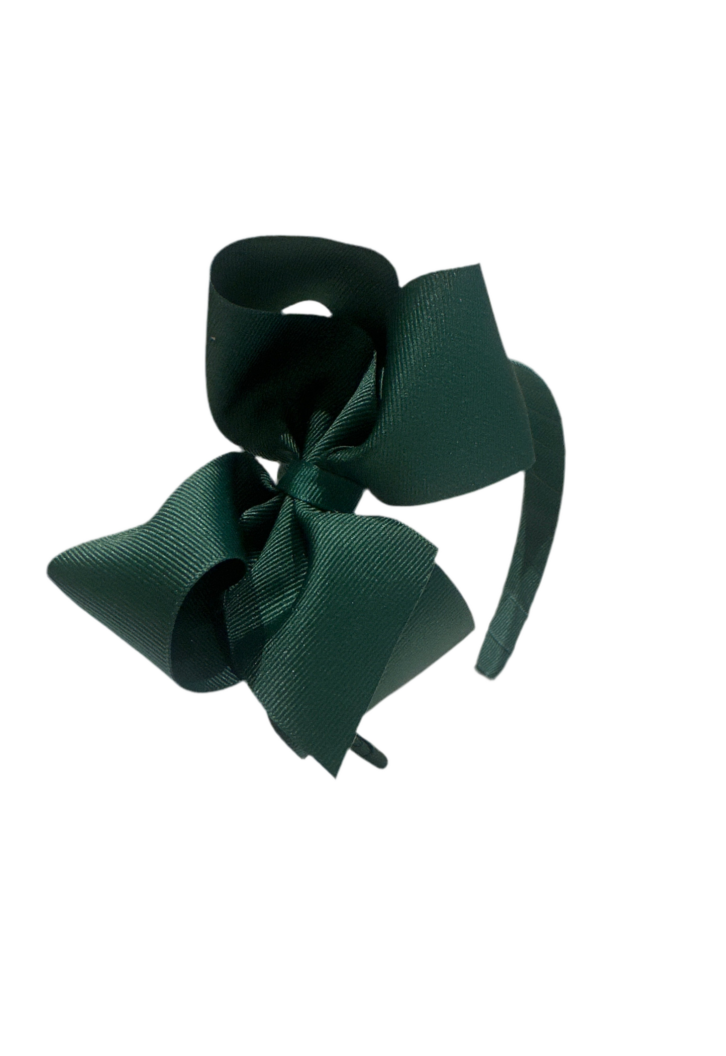 Small King Classic Grosgrain Girls Hair Bow on Headband