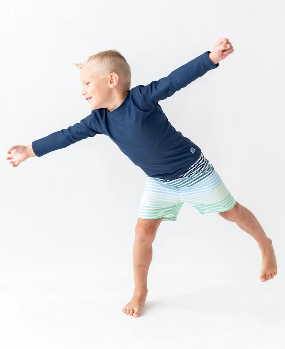 Long Sleeve Rash Guard - Navy