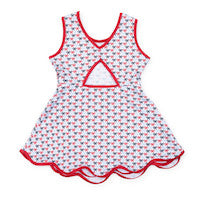 Taylor Girls' Performance Dress - Put A Bow On It Patriotic