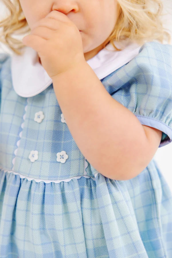 Cindy Lou Bubble - Audubon Park Plaid with Worth Avenue White