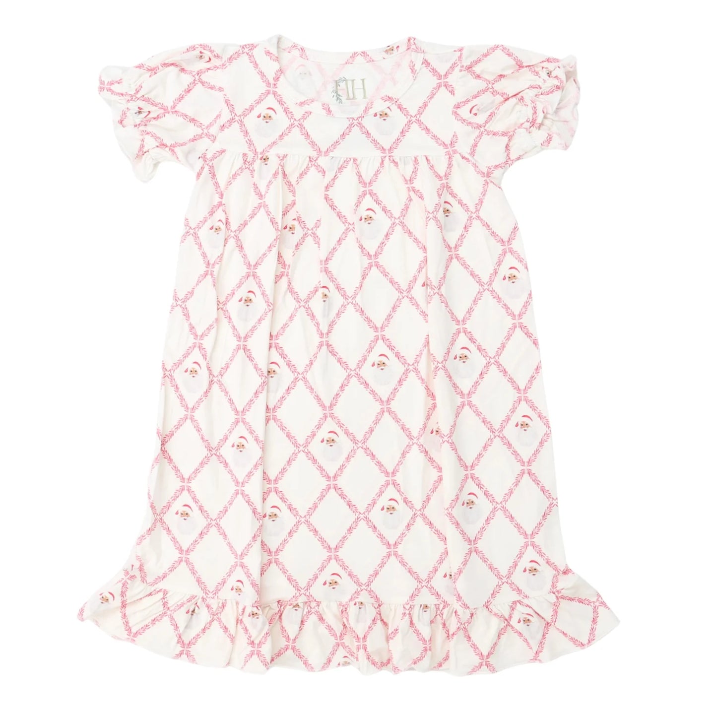 Girls Trellis Sleigh Bells Nightgown