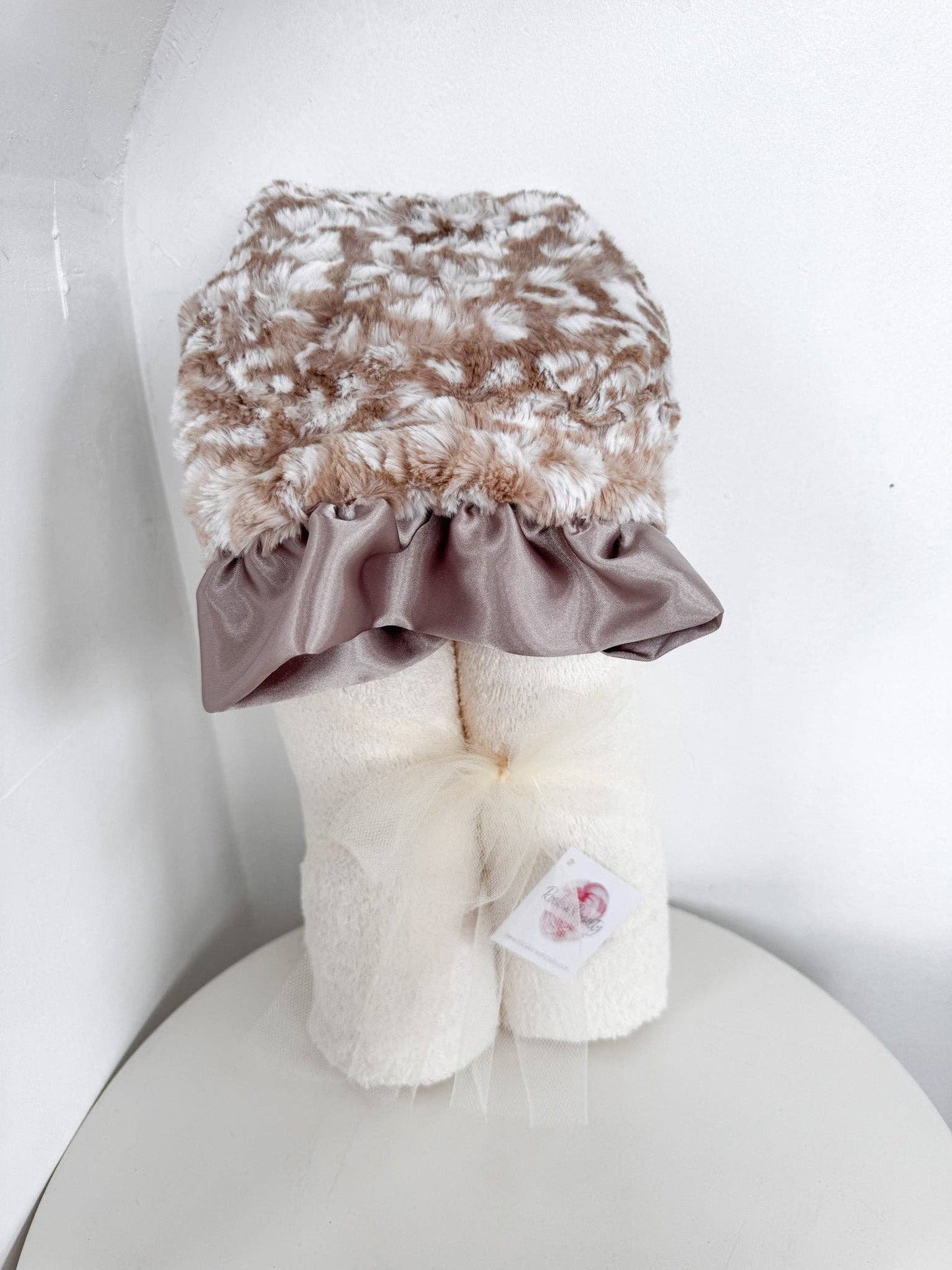 Plush Hooded Towel | Lovely Leopard