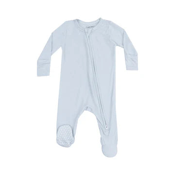 2 Way Zipper Footie - Solid Classic Blue