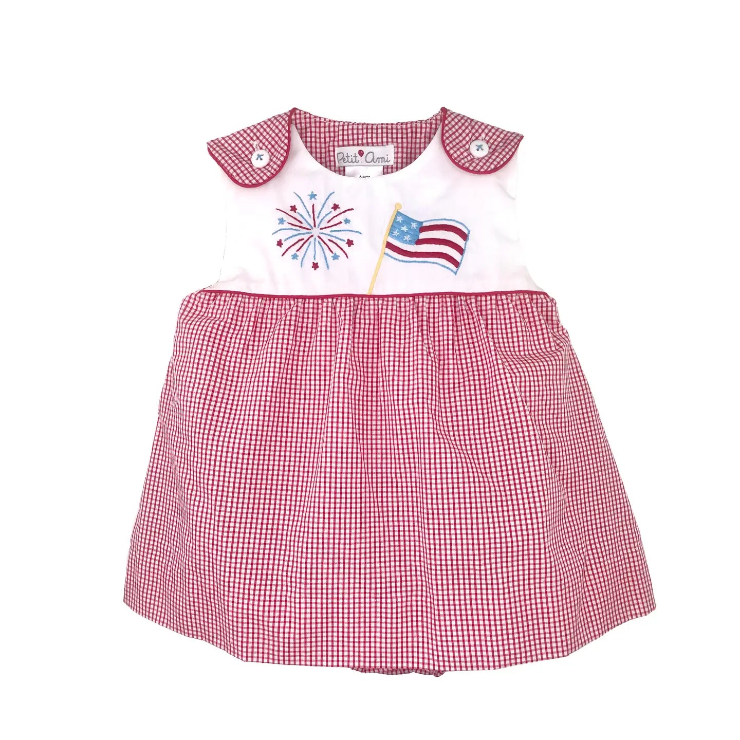Sunbubble with Overlay Skirt & 4th of July Embroidery