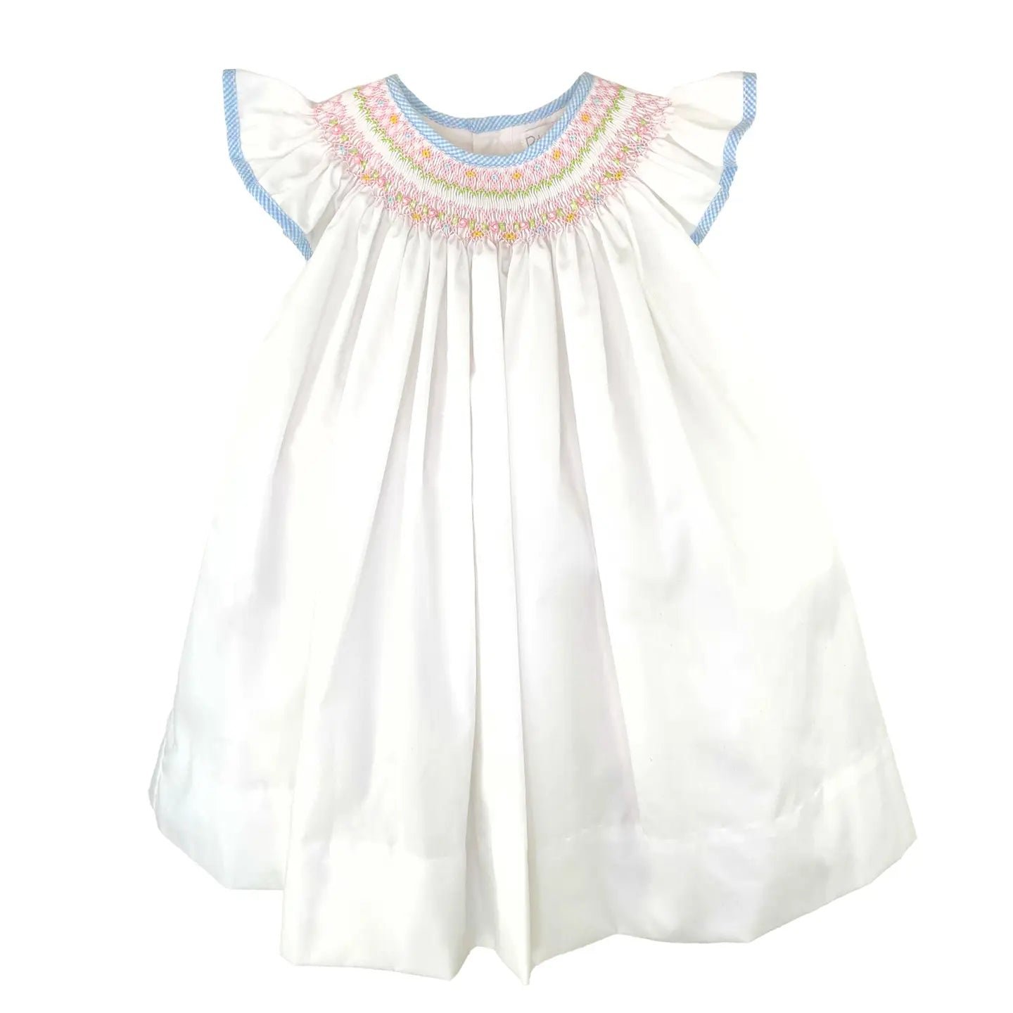 Dress with Multicolored Bishop Smocking