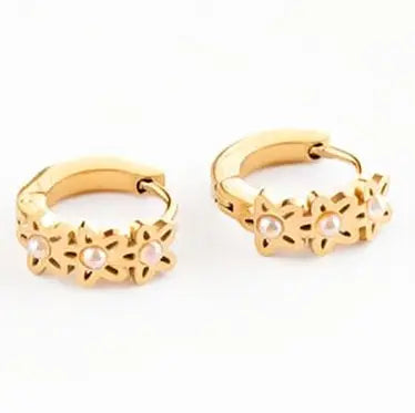 Daisy Hoop Earrings