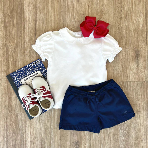 Maude's Peter Pan Collar Shirt (Short Sleeve Pima)