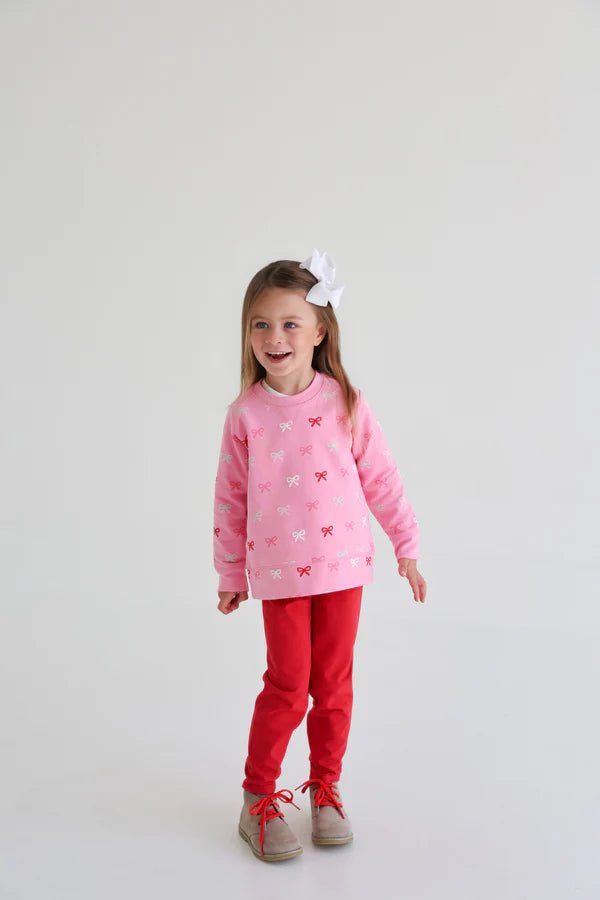 Cassidy Comfy Crewneck- Bitty Bows