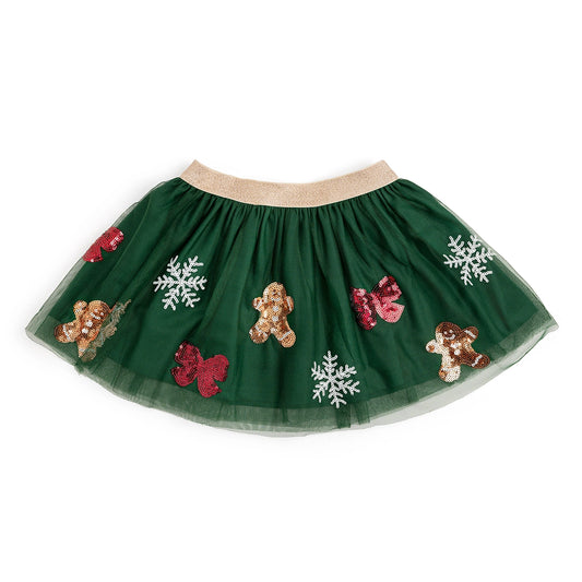 Gingerbread Joy Sequin Christmas Tutu