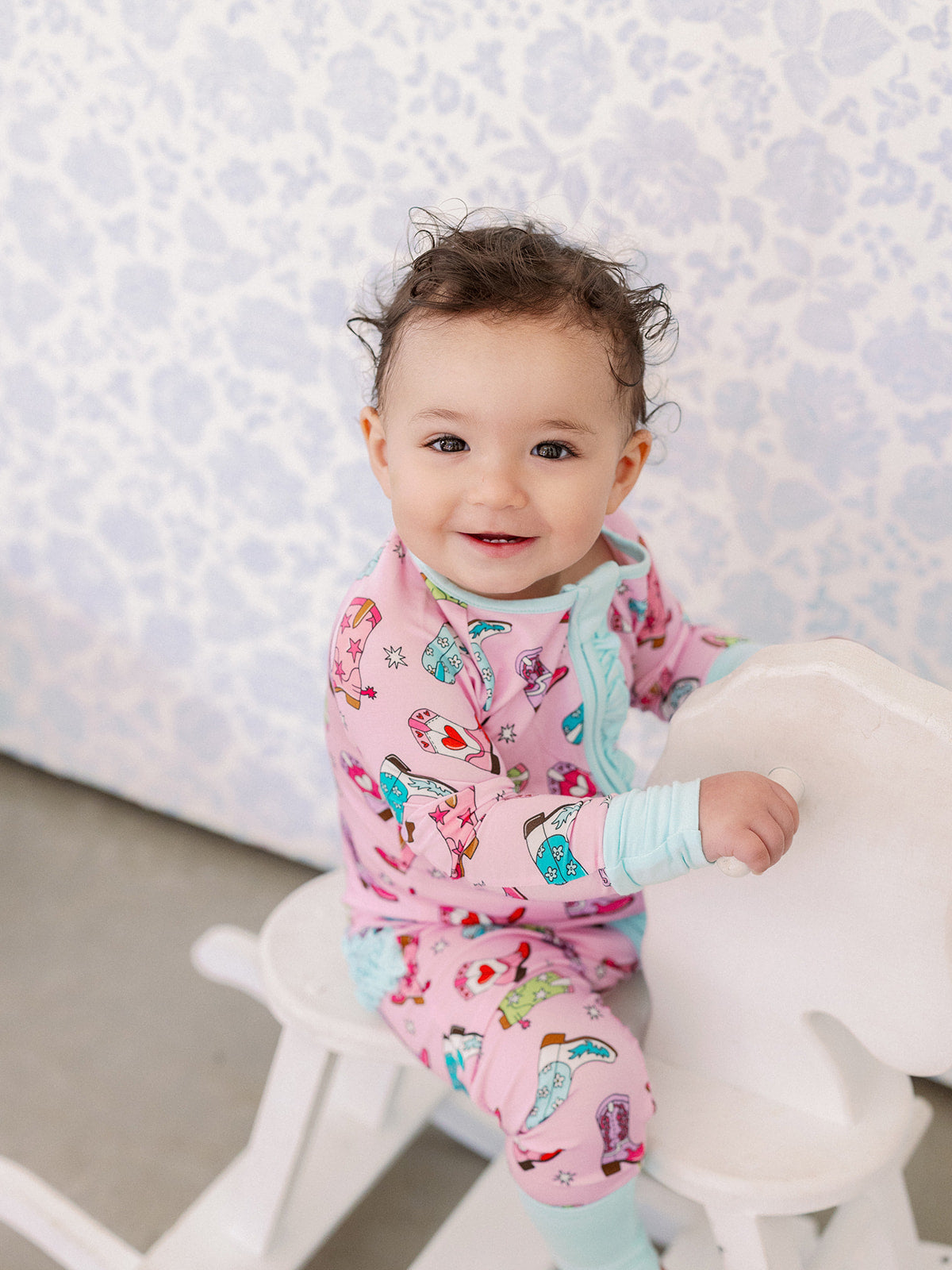 Girlie Boots Ruffle Romper