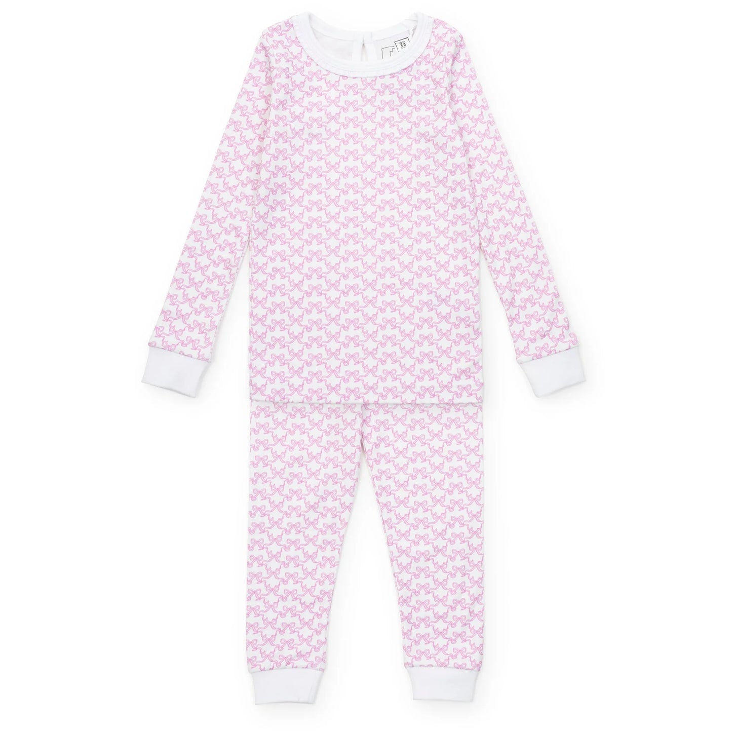 Ava Girls Pajama Pant Set- Pretty Pink Bows