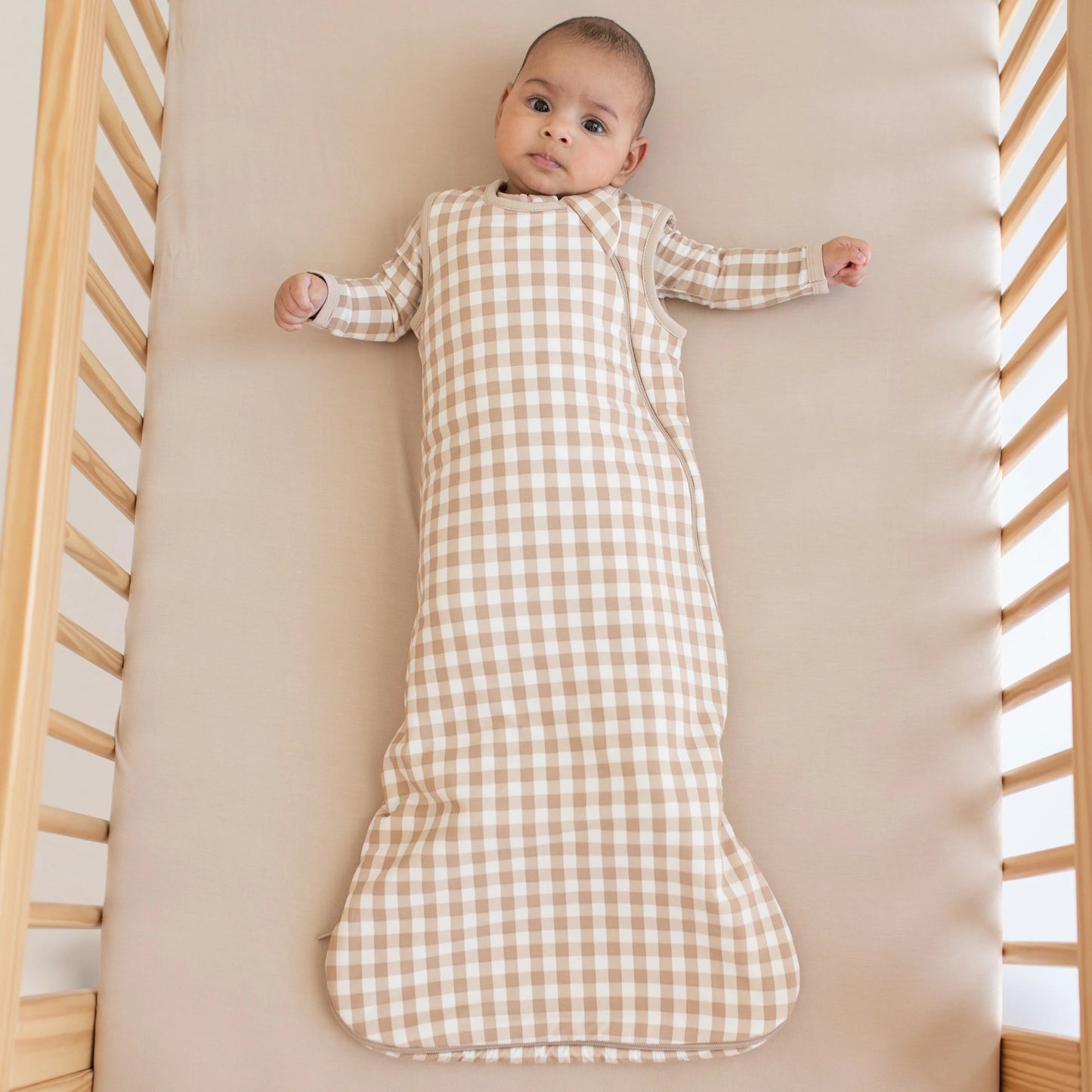 Sleep Bag in Gingham Bisque 1.0