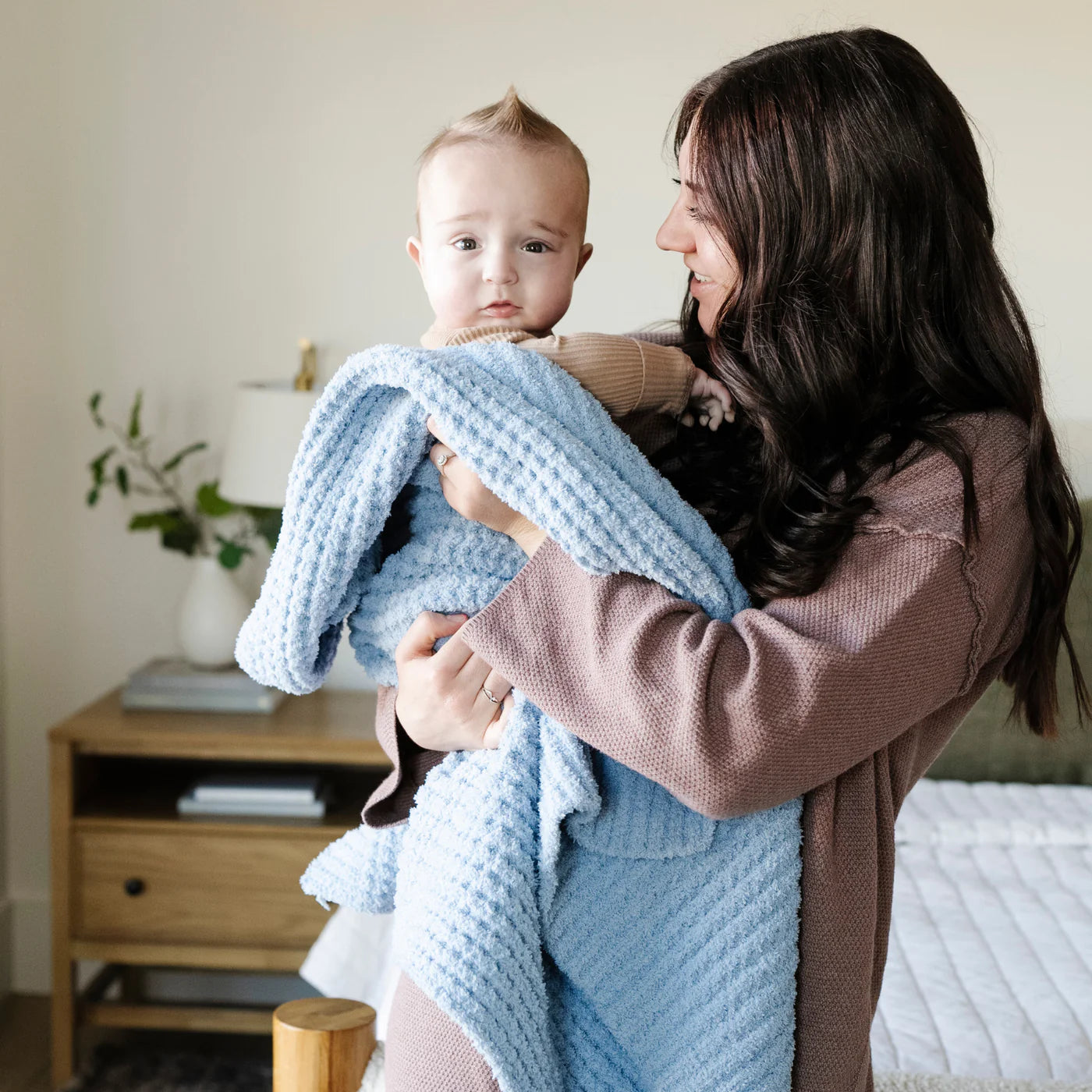 Waffle Knit Receiving Blanket
