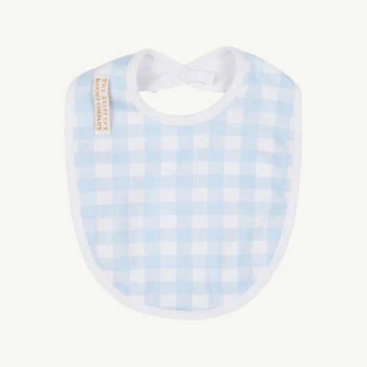 Burp Me Bib- Buckhead Blue Gingham