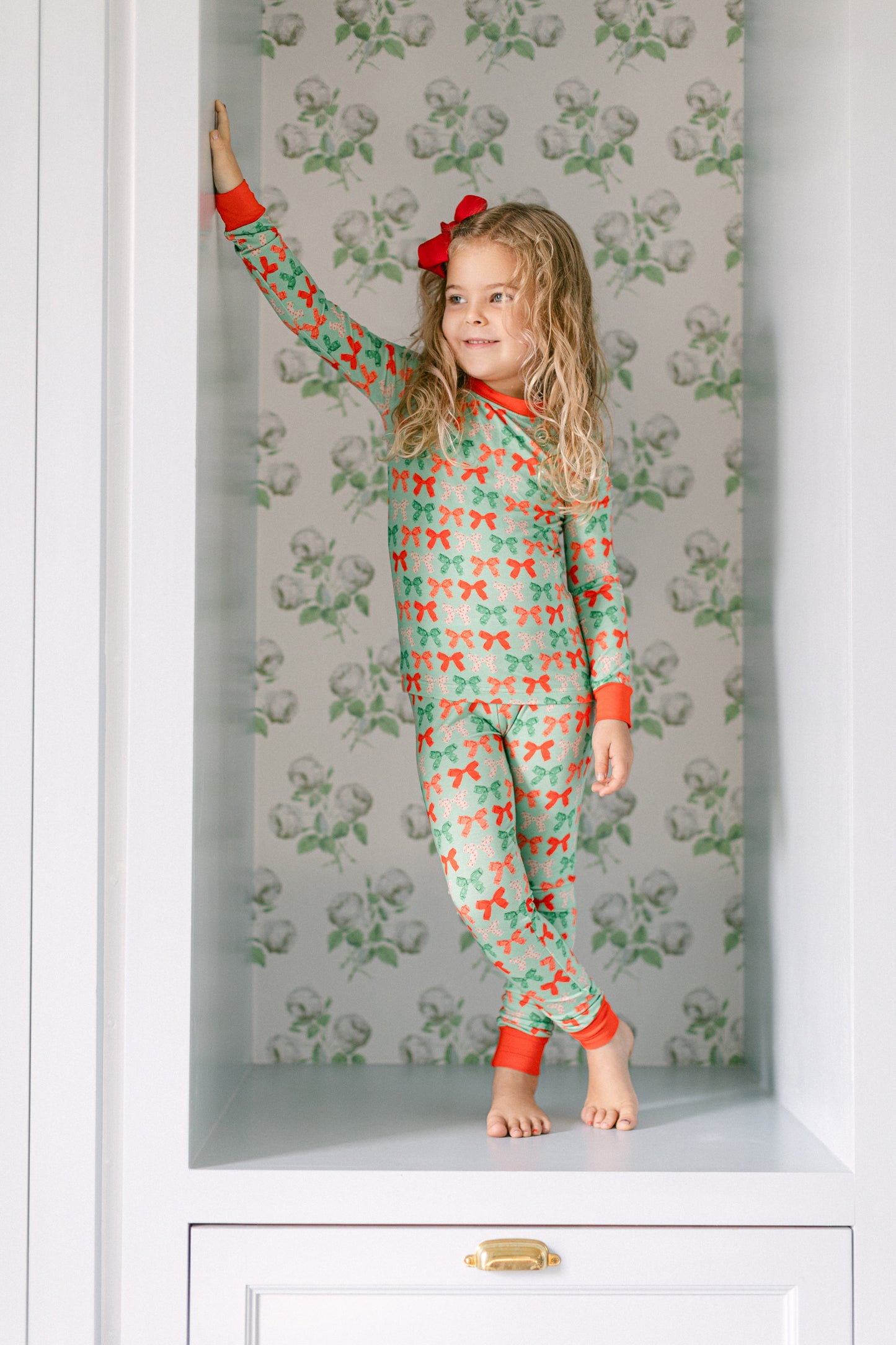 Christmas Bows PJ Set