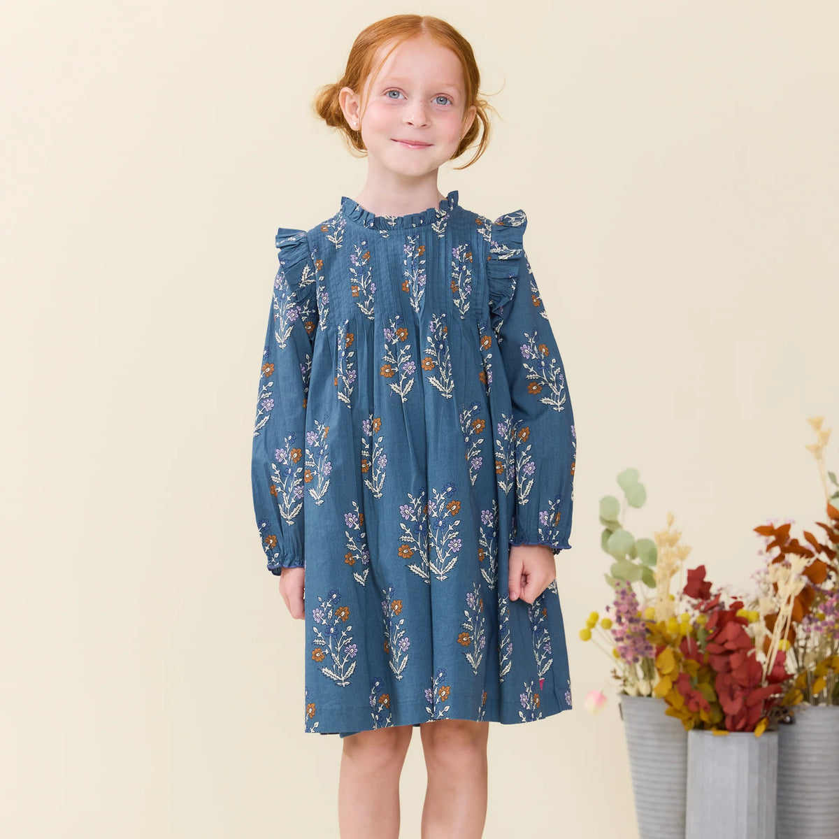 Girls Jaipur Dress - balsam dewdrop