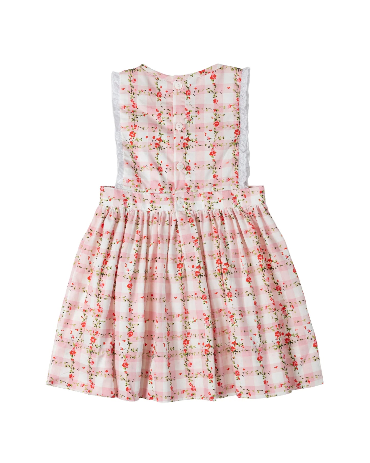 Pink Florette Gingham Olivia Dress