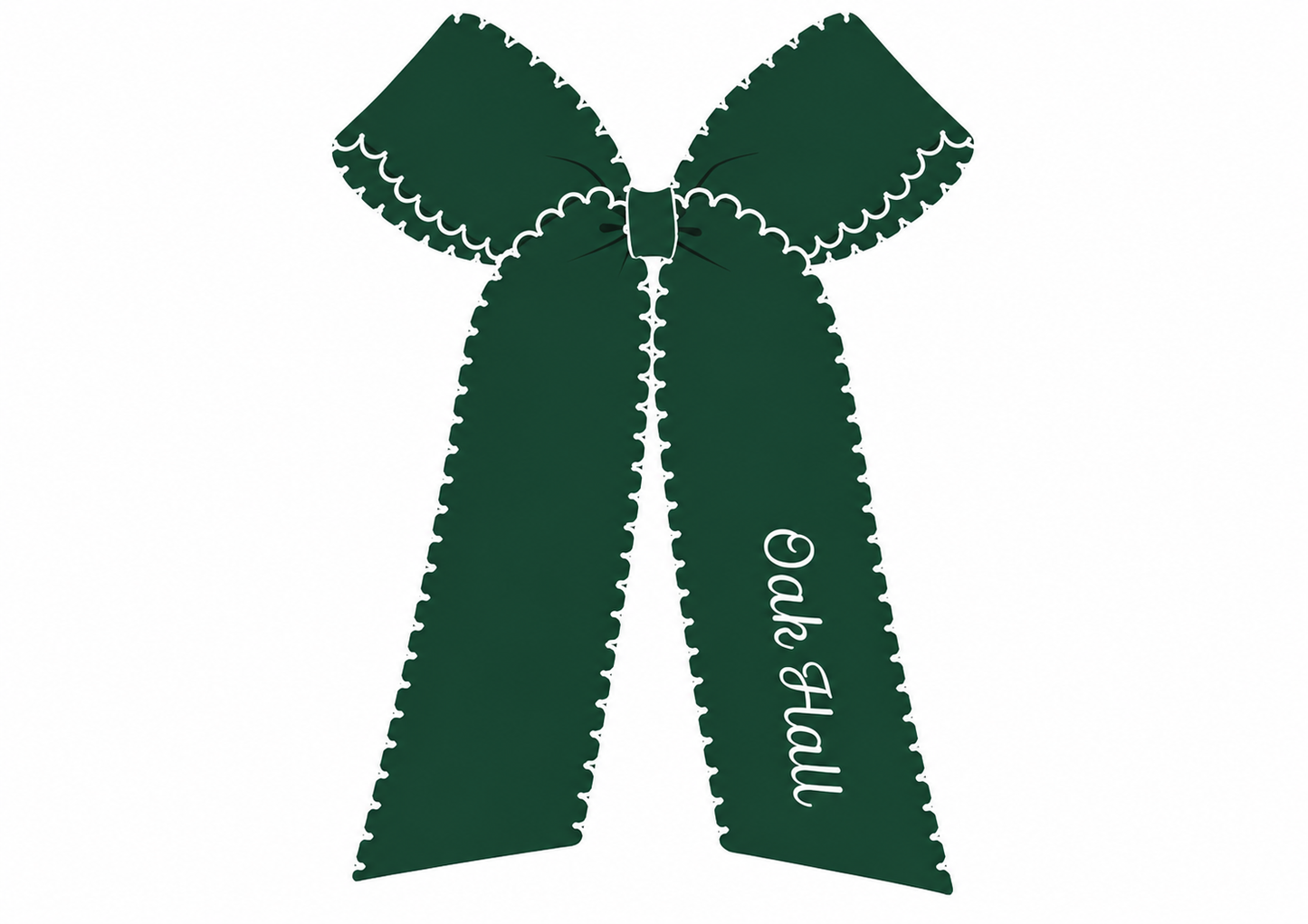 Oak Hall Custom Embroidered Moon Cheer Bow