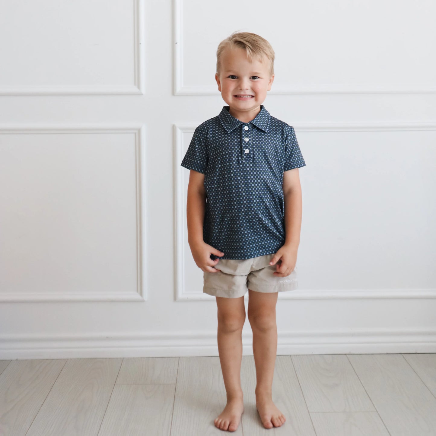 Kyle Polo- Navy Geometric