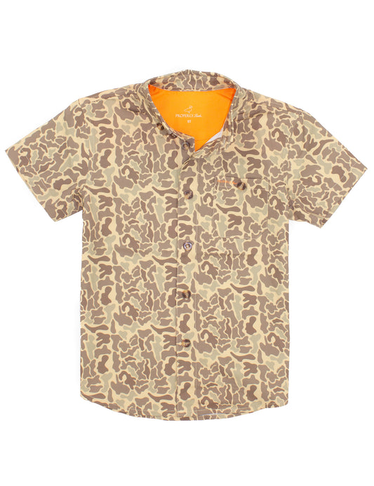 Boys Sportsman Field Shirt- Vintage Camo