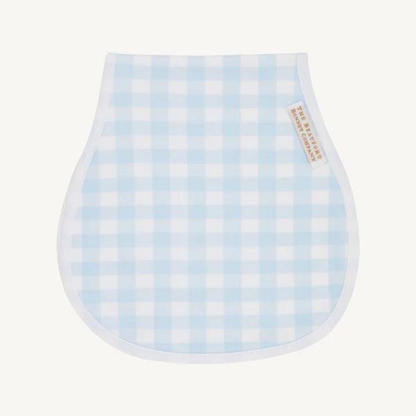 Oopsie Daisy Burp Cloth- Buckhead Blue Gingham