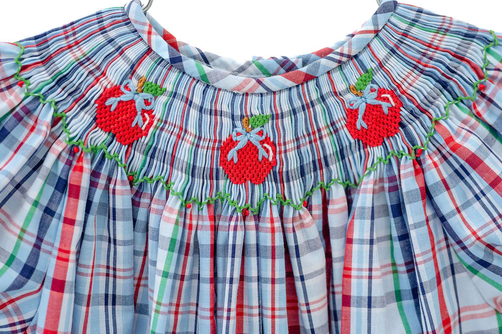 Back to School Apples Smocked Helen Dress