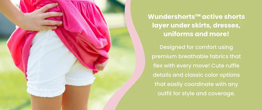 Navy Ruffle Wundershorts