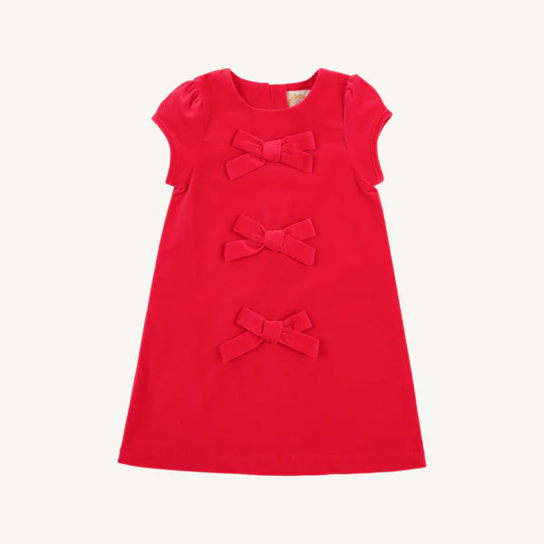 Betts Bow Dress (Velveteen)