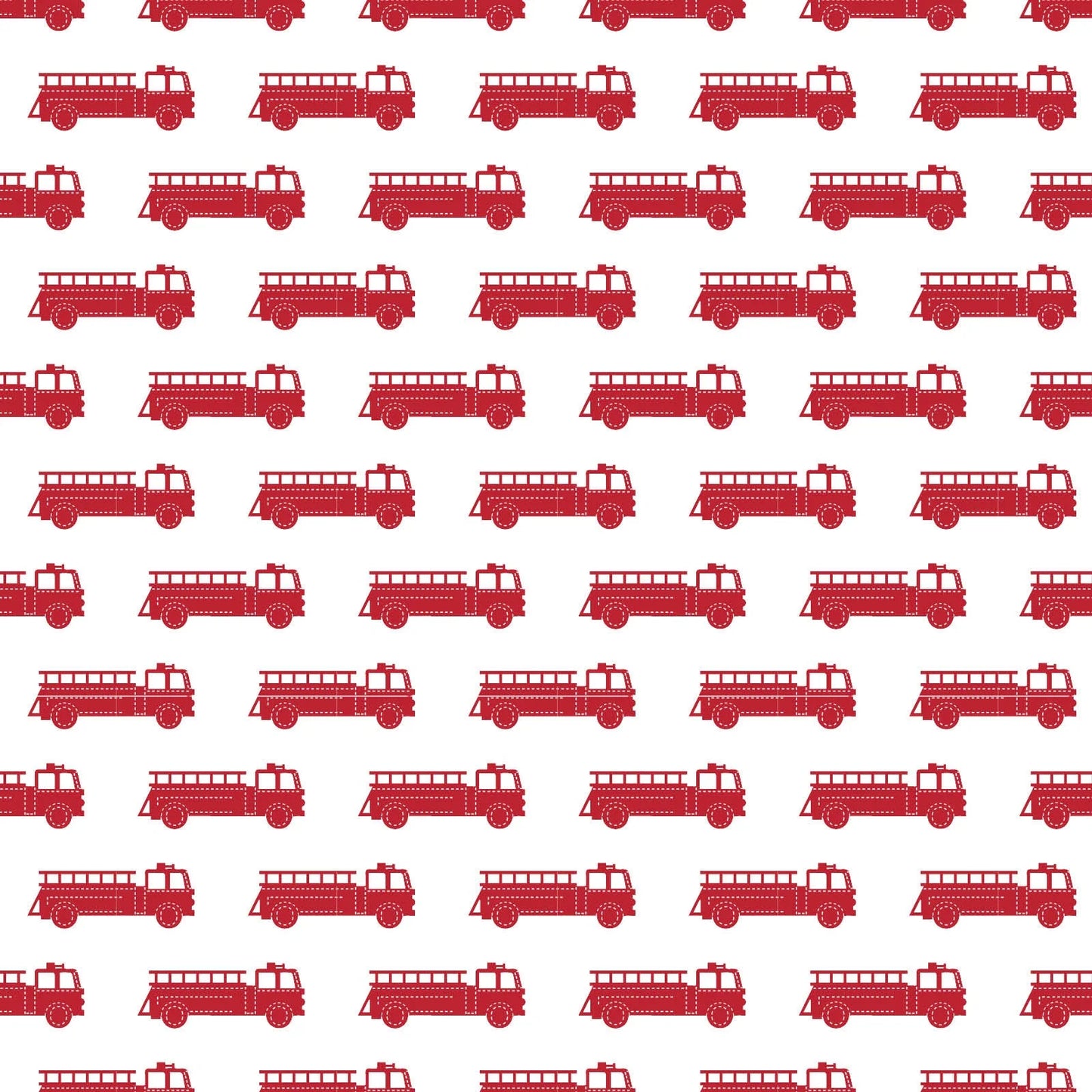 Jack Boys Pajama Pant Set- Fire Truck Red