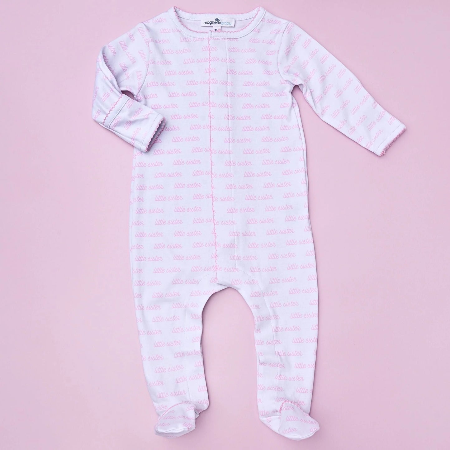 Little Sister Print Footie