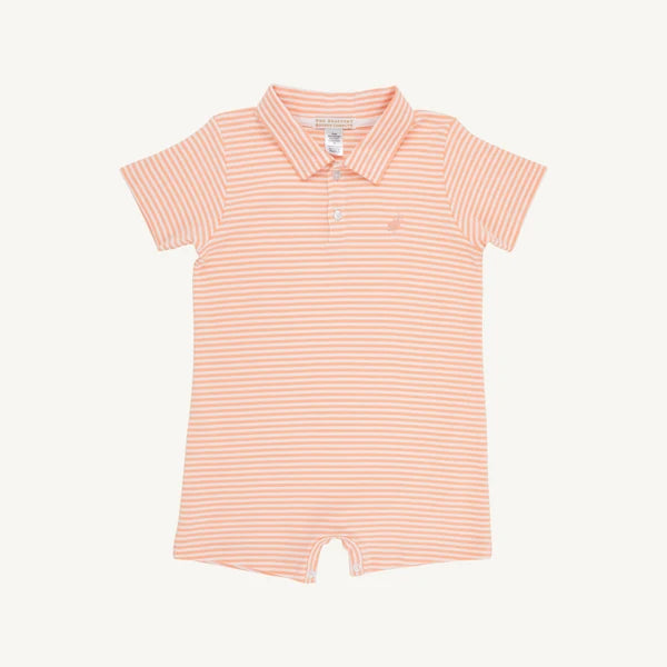 Sir Proper's Romper - Seashore Sherbet Stripe