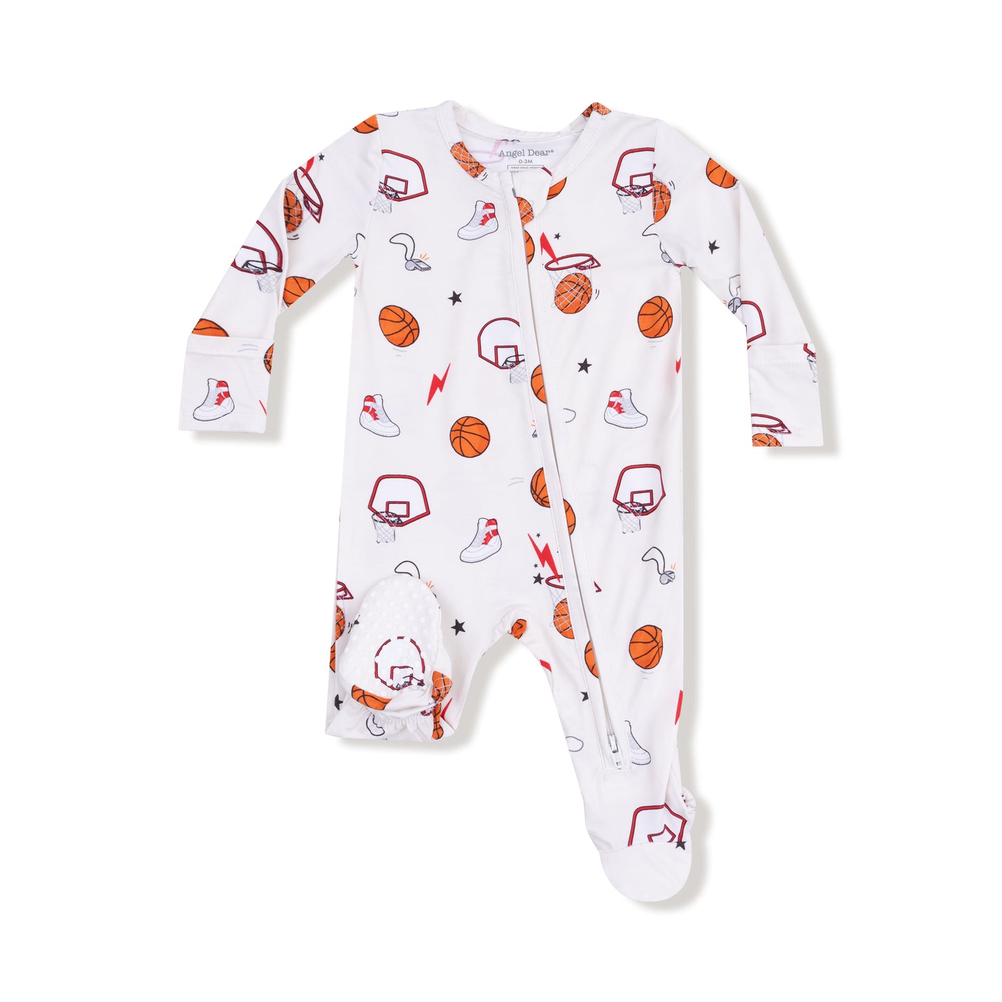 Basketball Uni- 2 Way Zipper Footie