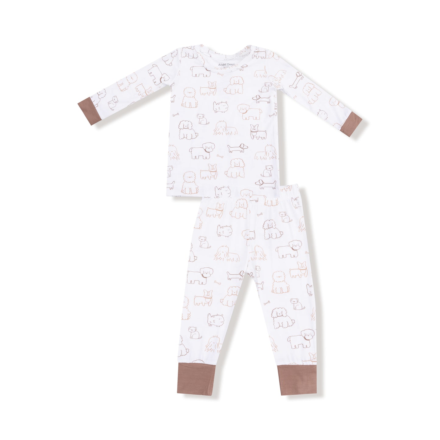 Neutral Pups - L/s Loungewear Set
