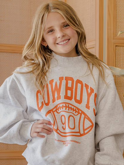 Children's OSU Cowboys Campus Classic Mock Neck Sweatshirt