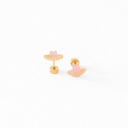 Ballet Tutu Stud Earrings - Hypoallergenic