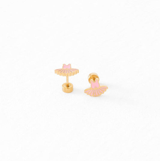 Ballet Tutu Stud Earrings - Hypoallergenic