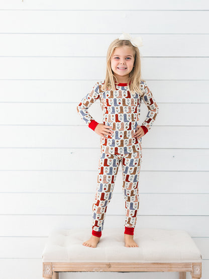 Boots and Blooms PJ Set
