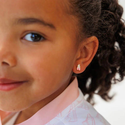 Ballet Slipper  Stud Earrings - Hypoallergenic