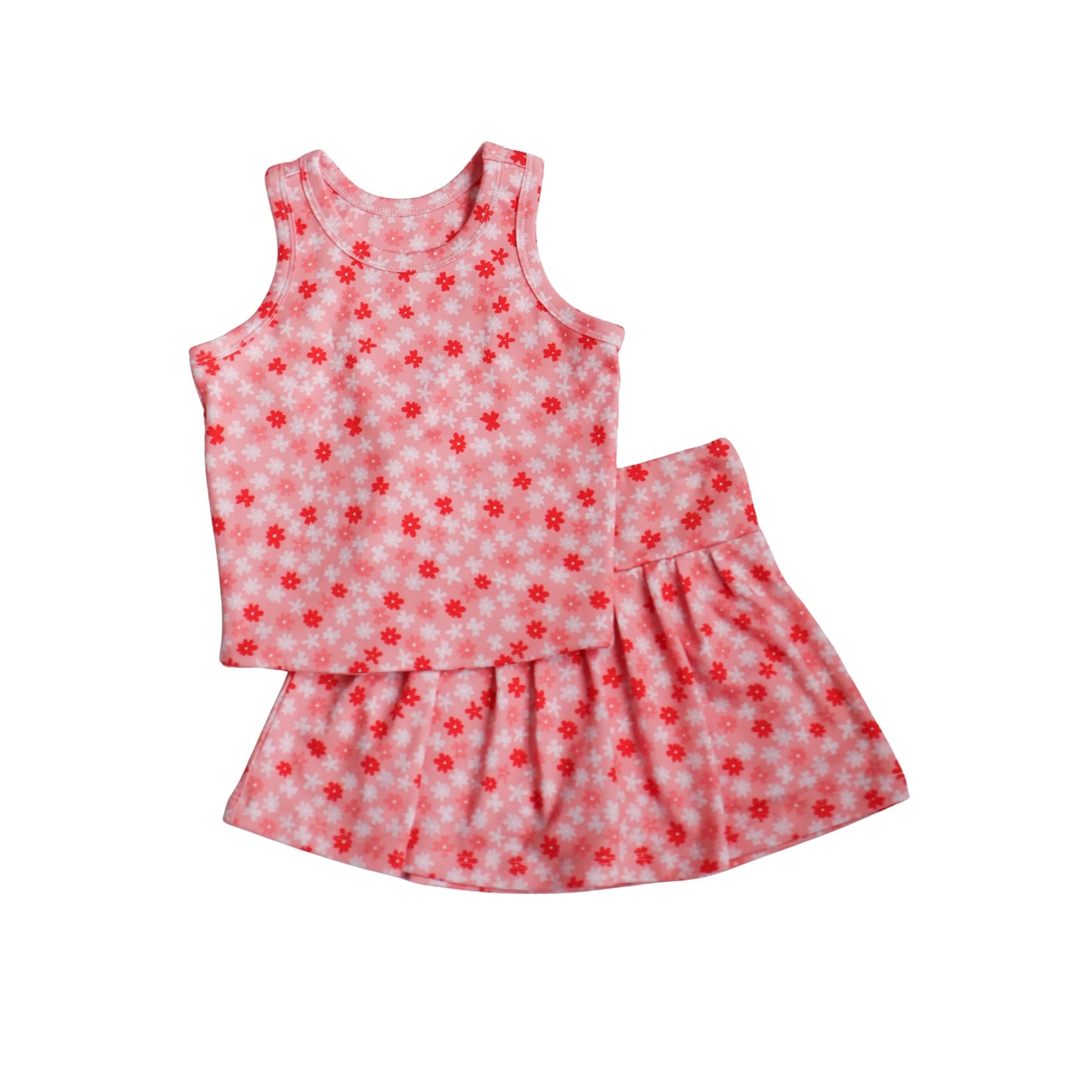 Sarah Set - Pink Ditsy Floral