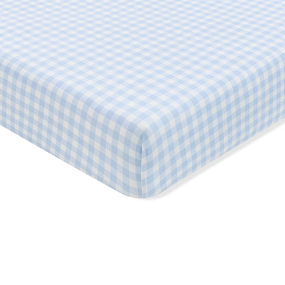 Crib Sheet in Gingham Breeze