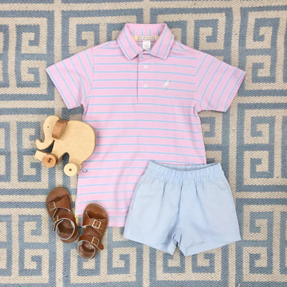 Sheffield Shorts (Twill)- Buckhead Blue with Buckhead Blue Stork