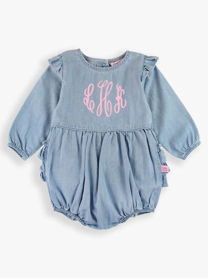 Long Sleeve Flutter Bubble Romper