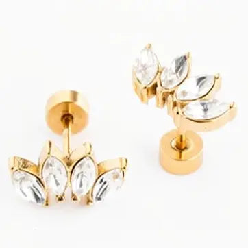 Diamond Crawler Stud Earrings