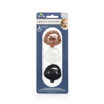 Sweetie Soother™ Silicone Pacifier Coffee & Cream (3-Pack)
