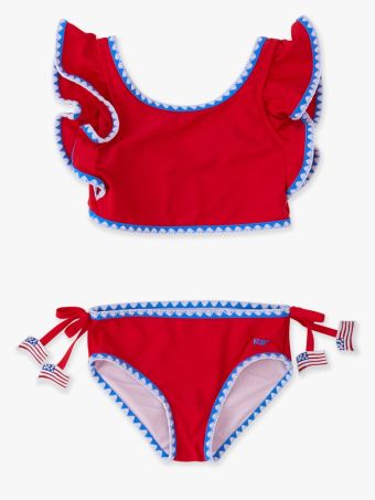 Crochet Detail Butterfly Tankini 2-Piece Swimsuit